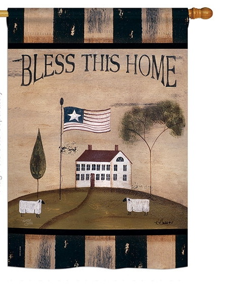 Bless This Home House Flag