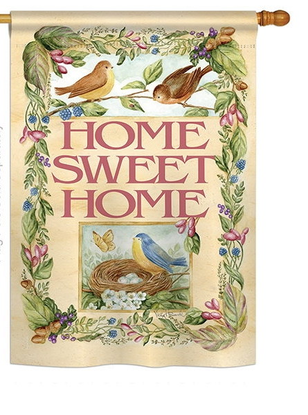 Birds Springtime House Flag