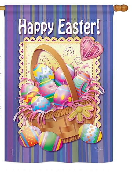 Easter Egg Basket House Flag