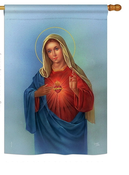 Sacred Heart Mary House Flag