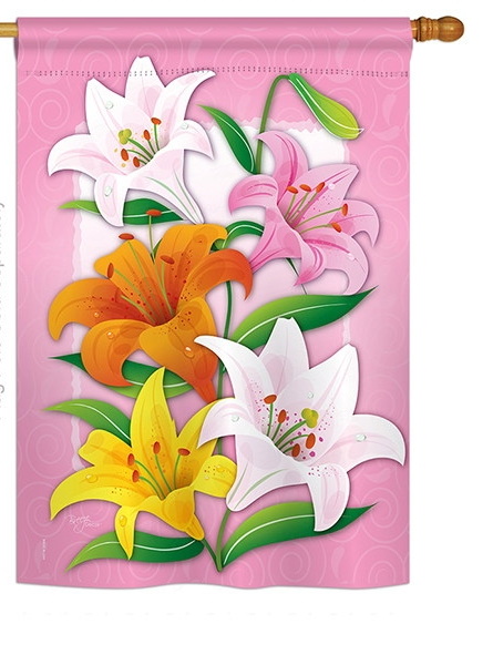 Lilies House Flag