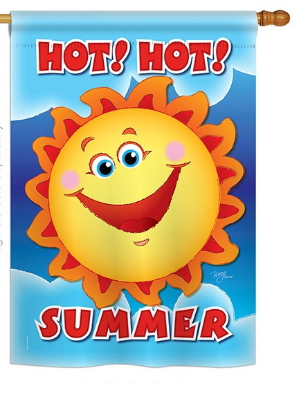 Hot Hot Summer House Flag