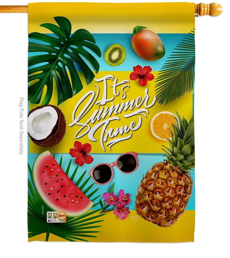 Fruity Summer Time House Flag