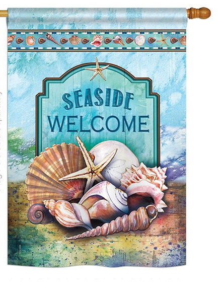 Seaside Shells House Flag