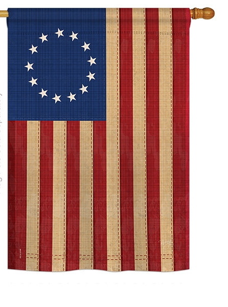 Betsy Ross Vintage House Flag