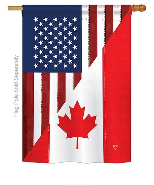 US Canada Friendship House Flag