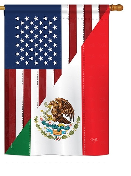 US Mexico Friendship House Flag