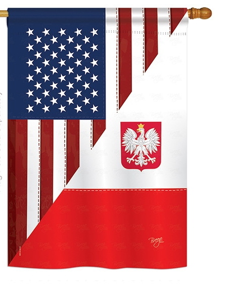 US Polish Friendship House Flag