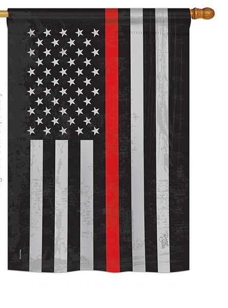 US Red Stripe Garden Flag