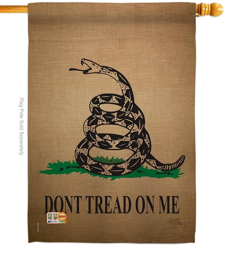 Gadsden Decorative House Flag  Flag Don\'t tread on me