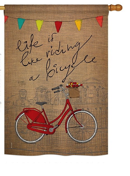 Bicycle Life House Flag