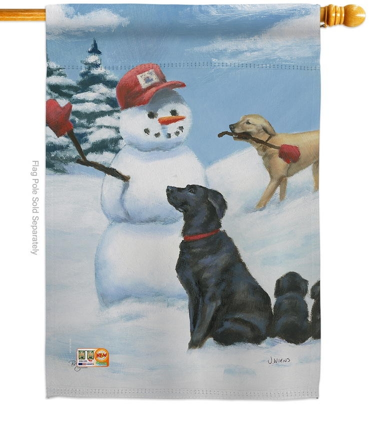 Snow Pals Decorative House Flag