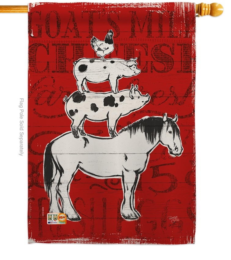 Farm Life Decorative House Flag