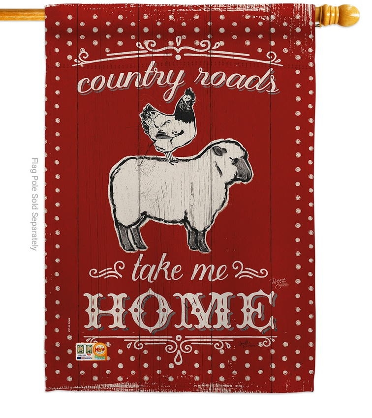 Country Friends Decorative House Flag