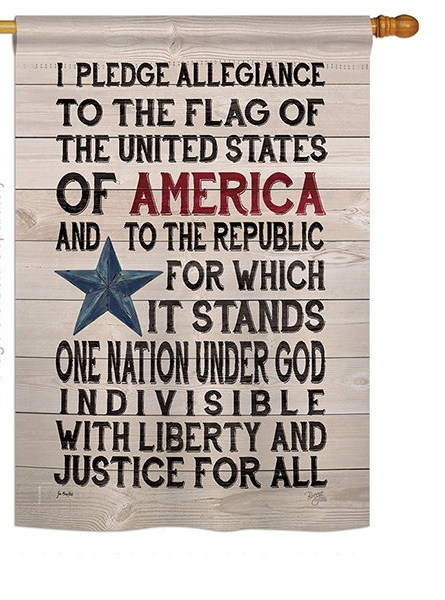 Pledge of Allegiance House Flag