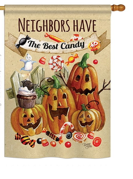 Neighbors Candy House Flag