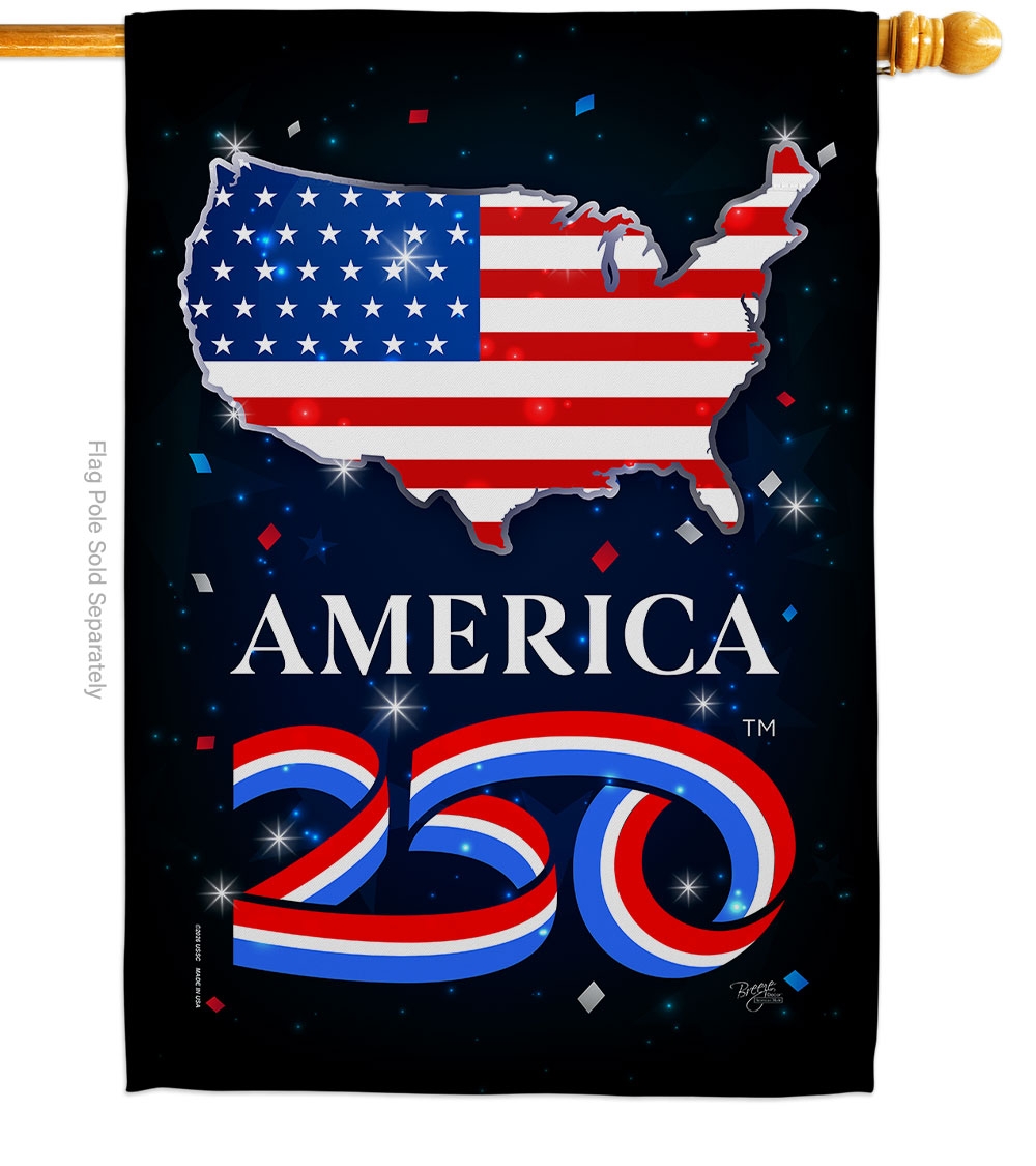 Celebration USA 250th House Flag