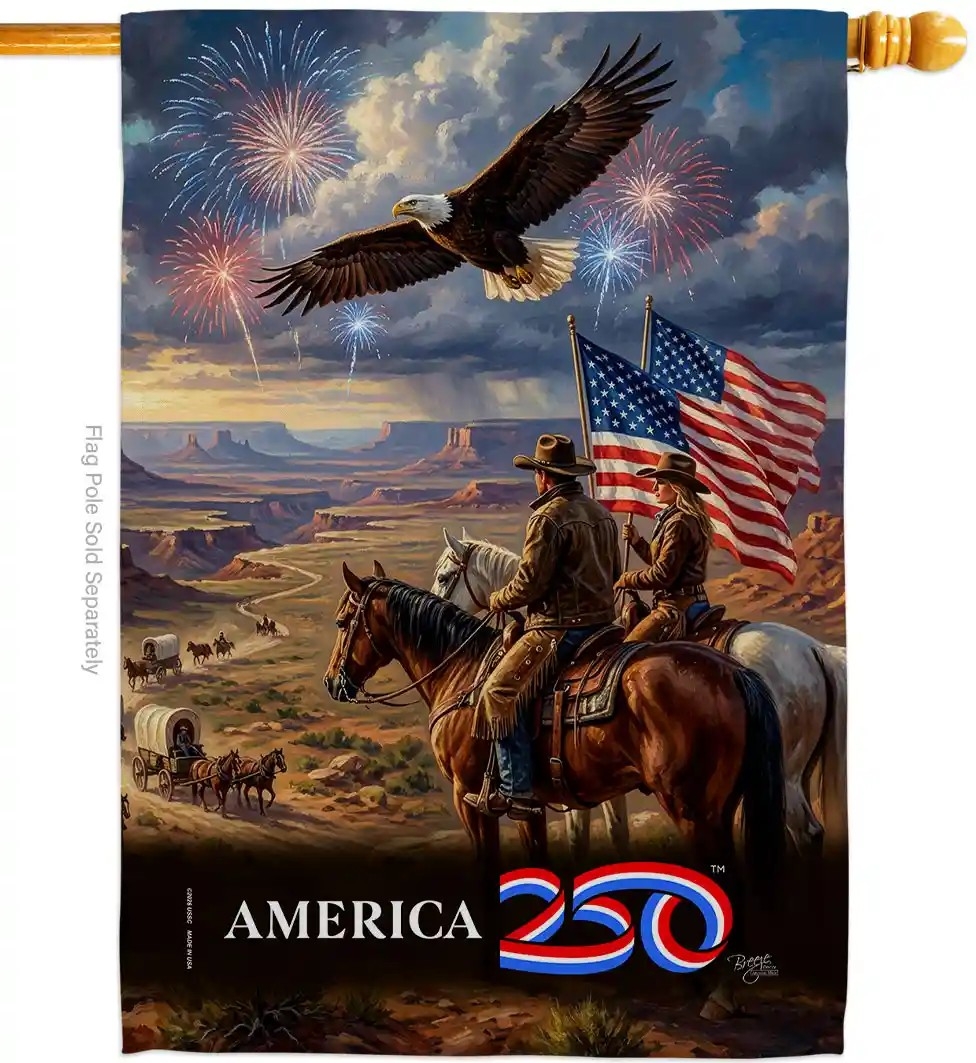 Frontier Spirit USA 250 House Flag