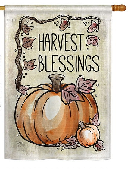 Harvest Blessings House Flag