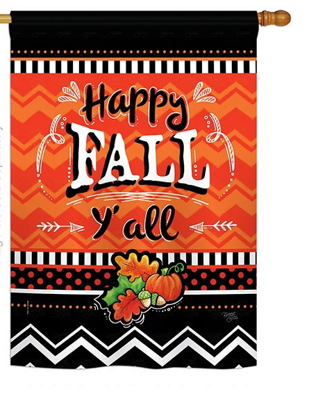 Happy Fall House Flag