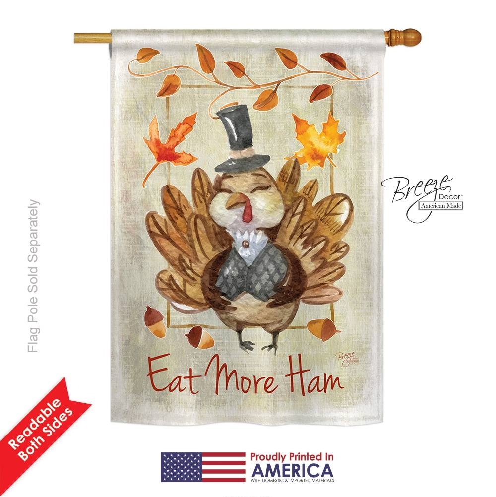 Eat More Ham House Flag