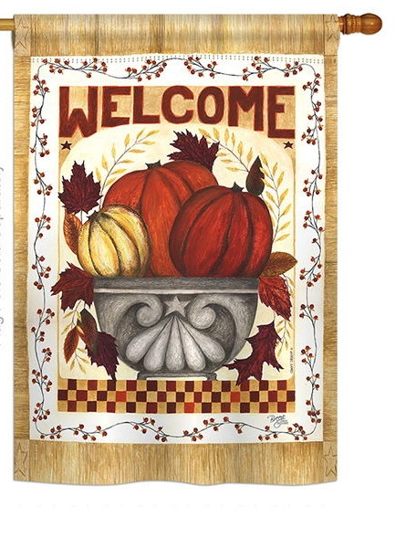 Fall Welcome House Flag