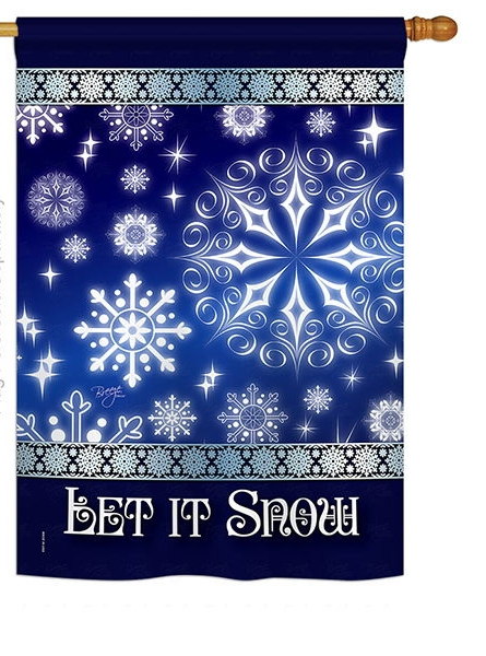 Let It Snow Dream House Flag