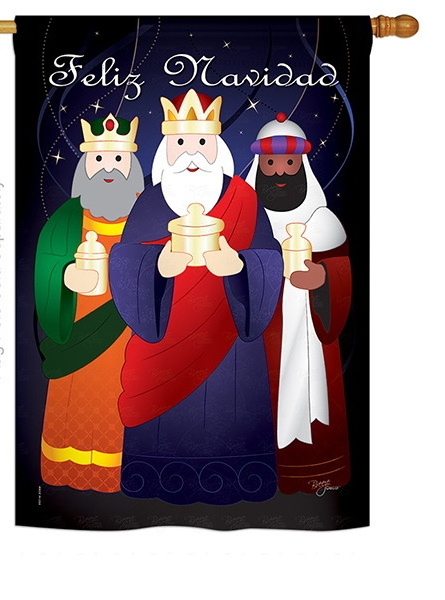 Feliz Navidad House Flag
