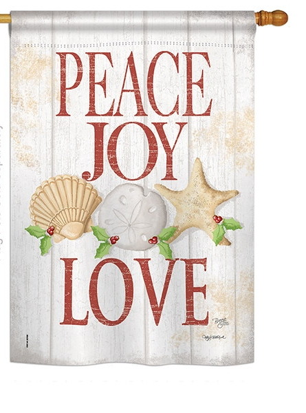 Peace Joy Love Garden Flag