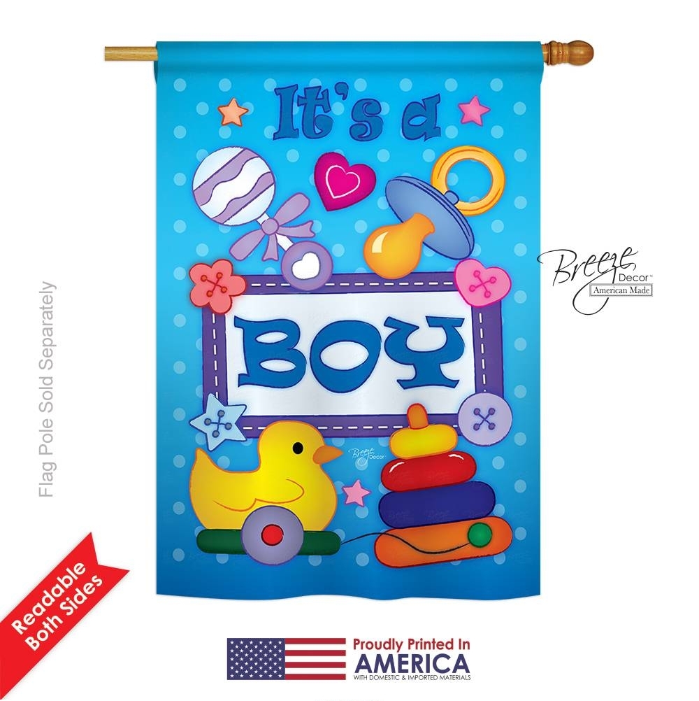 Baby Boy House Flag