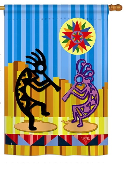 Kokopelli Dream House Flag