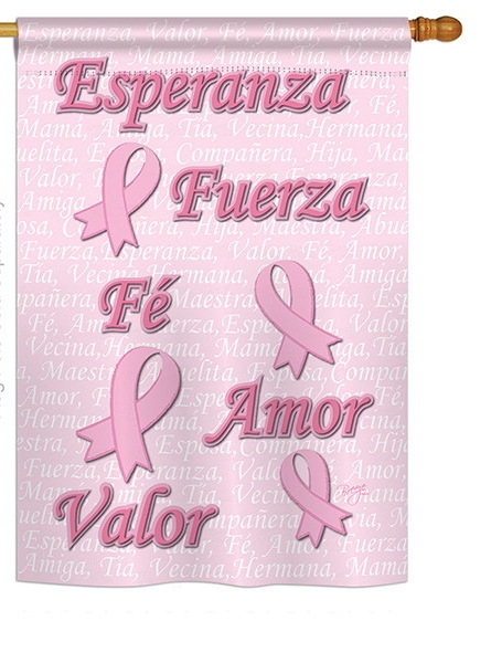 Esperanza, Fuerza Fé Amor Valor House Flag