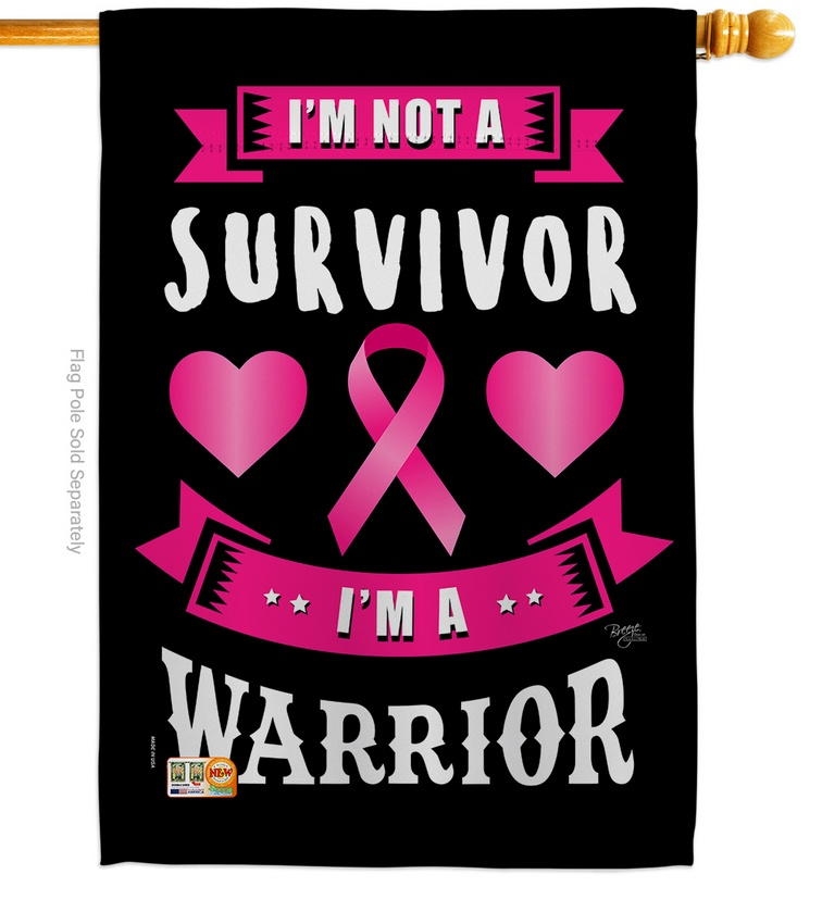 I'm A Pink Warrior House Flag