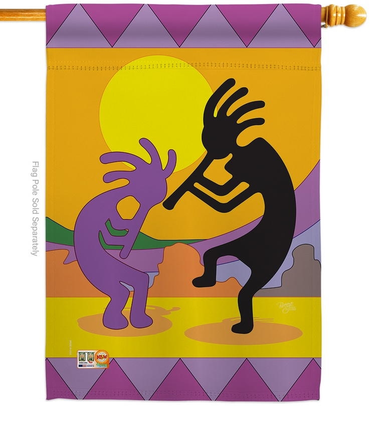 Kokopelli Decorative House Flag