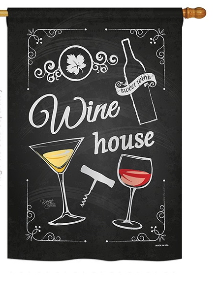 Wine House House Flag