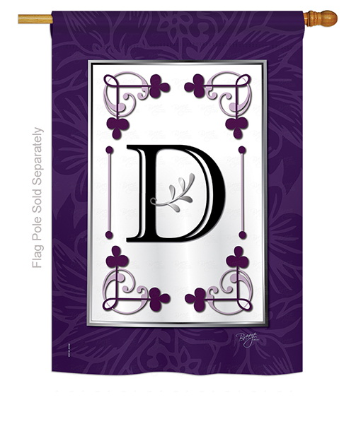 Classic D Monogram House Flag