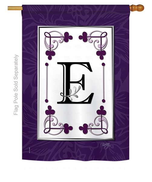 Classic E Monogram House Flag