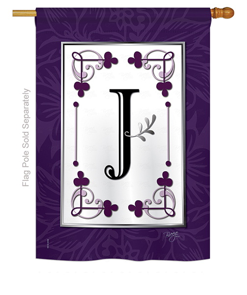 Classic J Monogram House Flag