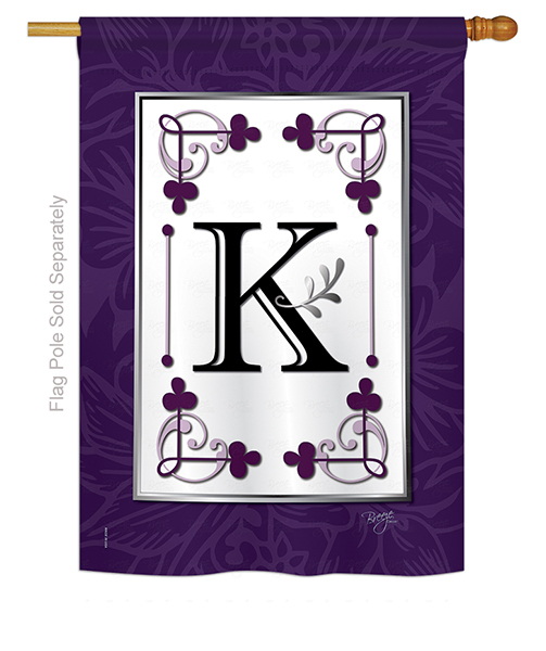 Classic K Monogram House Flag