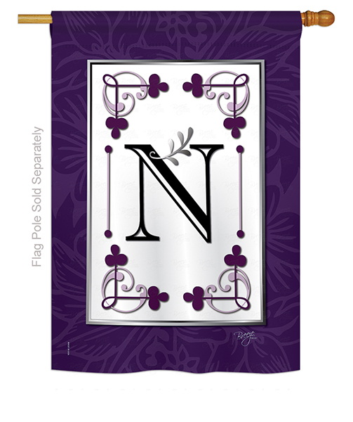 Classic N Monogram House Flag