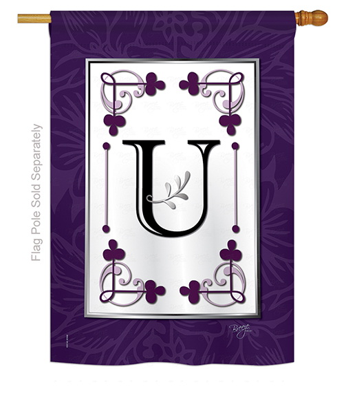 Classic U Monogram House Flag