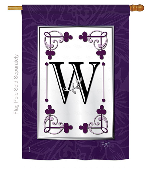 Classic W Monogram House Flag