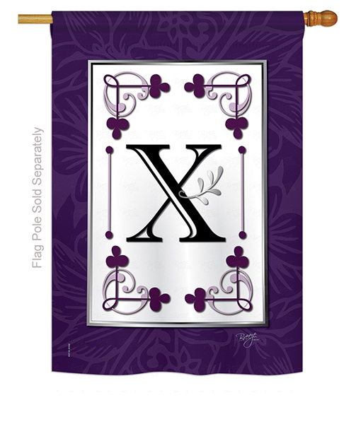 Classic X Monogram House Flag