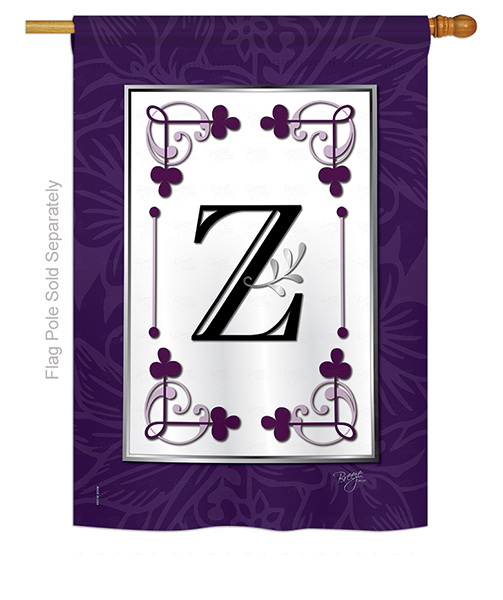 Classic Z Monogram House Flag