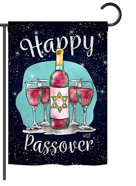 Happy Passover Garden Flag