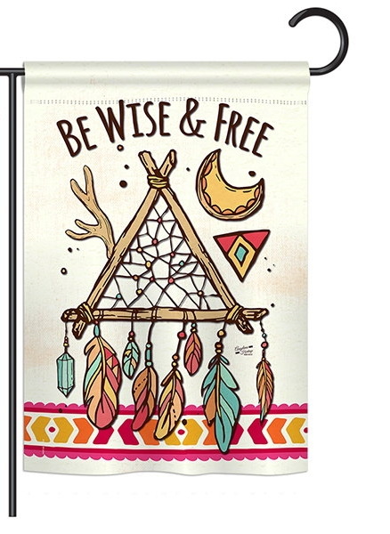 Be Wise & Free Garden Flag