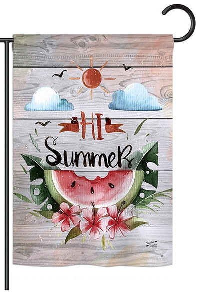 Hi Summer Garden Flag