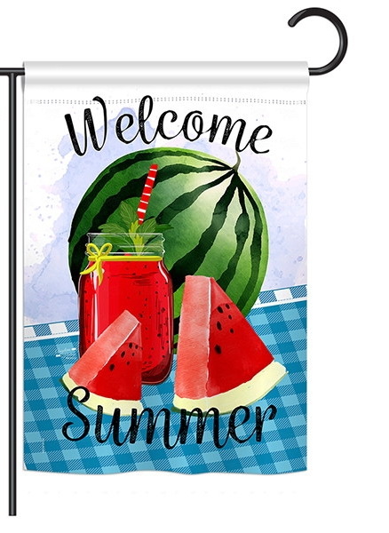 Watermelon Summer Garden Flag