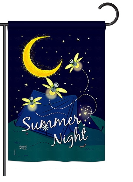 Summer Fireflies Garden Flag