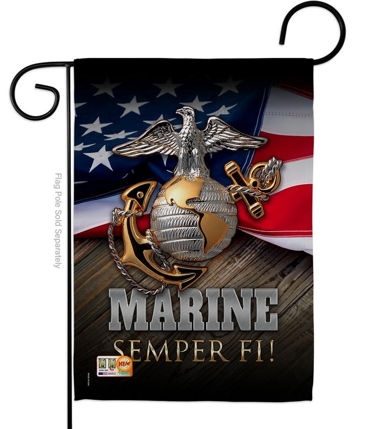 Marine Semper Fi Garden Flag